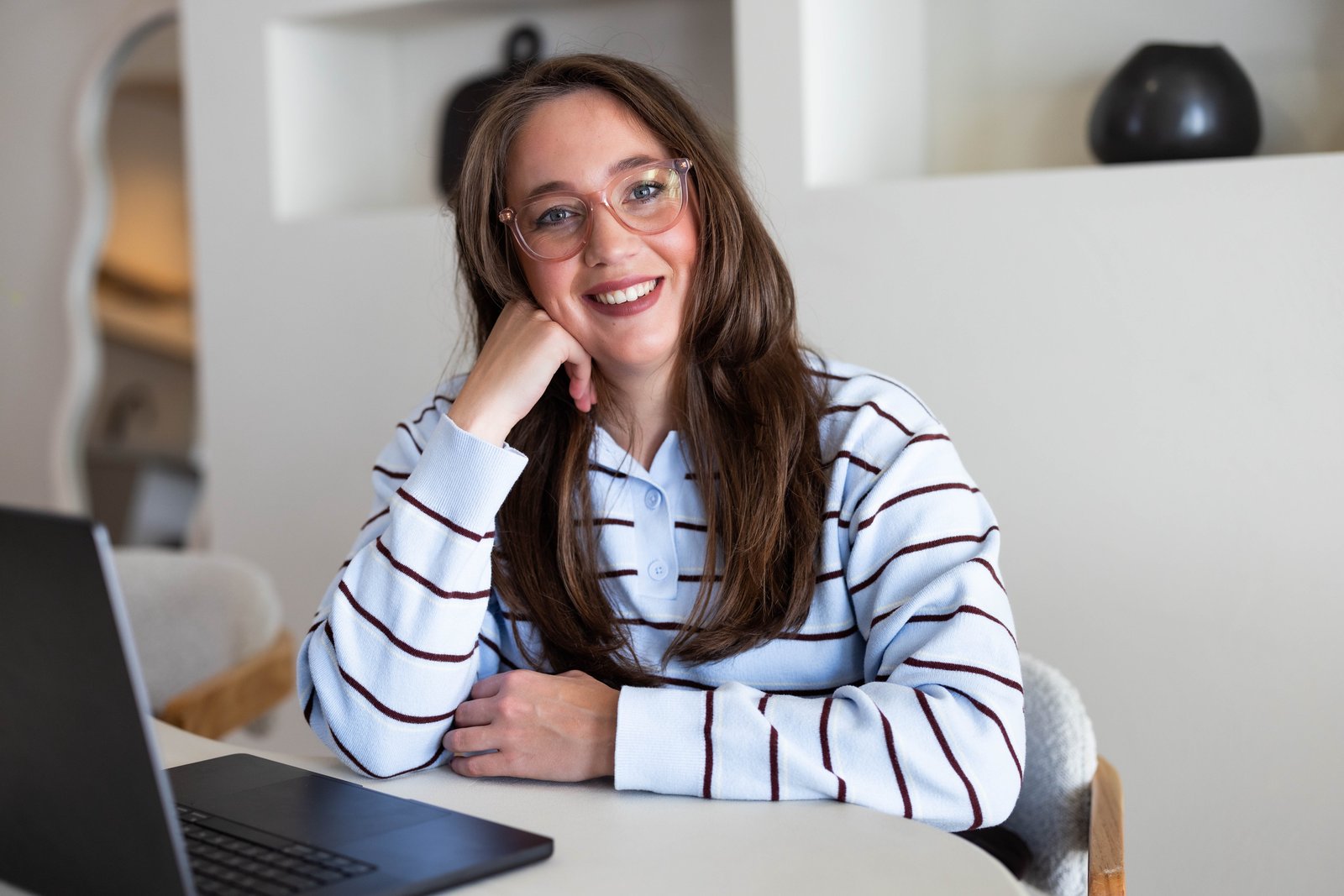 Anne Caron at work
