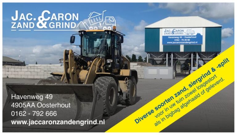 Advertentie Jac. Caron Zand & Grind