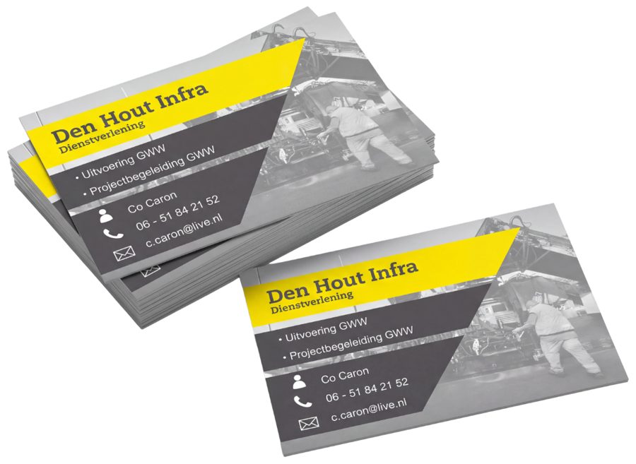 Visitekaartjes Den Hout Infra