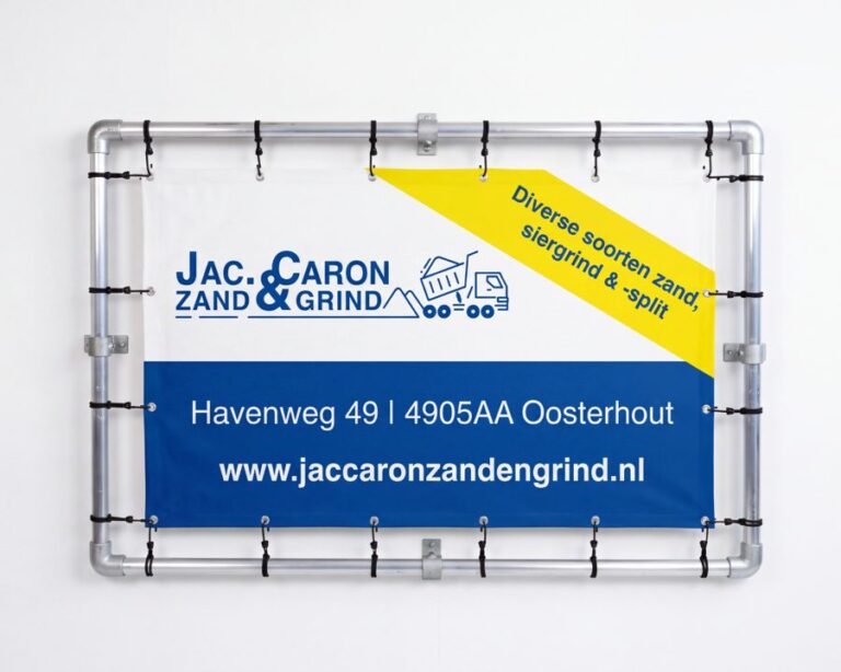 Spandoek in frame Jac. Caron Zand & Grind